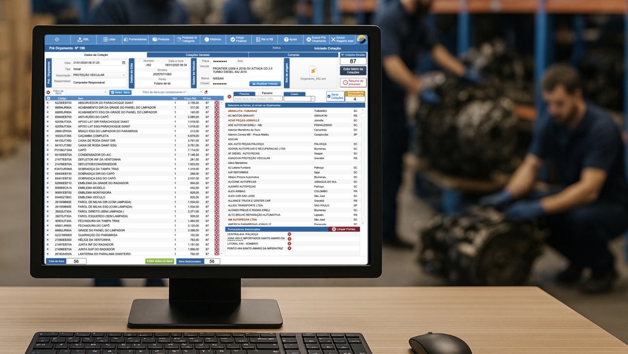 Fundo do Sistema KOMPRAX